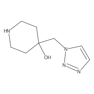 4-(1H-1,2,3-Triazol-1-ylmethyl)piperidin-4-ol Structure