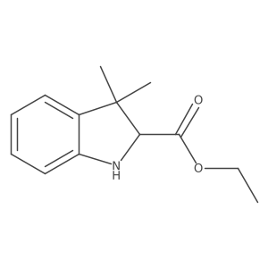 Ethyl 3,3-dimethylindoline-2-carboxylate Structure
