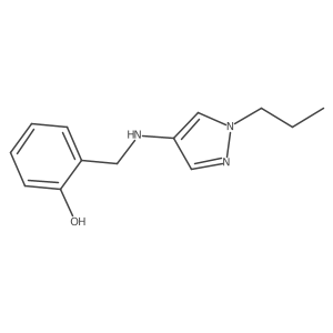 2-{[(1-propyl-1H-pyrazol-4-yl)amino]methyl}phenol Structure