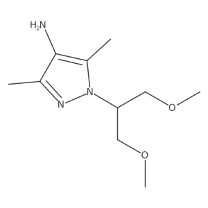 1-(1,3-dimethoxypropan-2-yl)-3,5-dimethyl-1H-pyrazol-4-amine Structure
