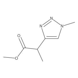 Methyl 2-(1-methyl-1H-1,2,3-triazol-4-yl)propanoate结构式