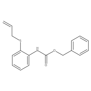 benzyl N-[2-(prop-2-en-1-ylsulfanyl)phenyl]carbamate结构式