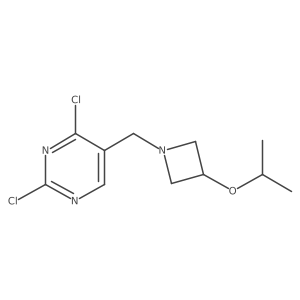 2,4-Dichloro-5-[[3-(1-methylethoxy)-1-azetidinyl]methyl]pyrimidine Structure