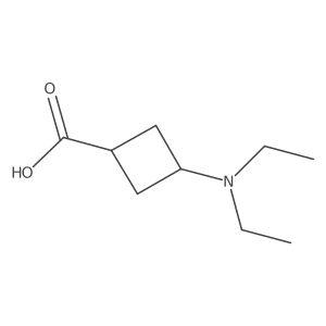 3-(Diethylamino)cyclobutane-1-carboxylic acid Structure