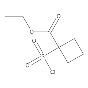 Ethyl 1-(chlorosulfonyl)cyclobutane-1-carboxylate Structure