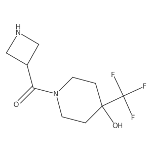 Azetidin-3-yl(4-hydroxy-4-(trifluoromethyl)piperidin-1-yl)methanone Structure