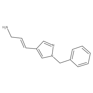 3-(1-benzyl-1H-pyrazol-4-yl)prop-2-en-1-amine Structure