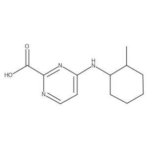 4-[(2-Methylcyclohexyl)amino]pyrimidine-2-carboxylic acid Structure