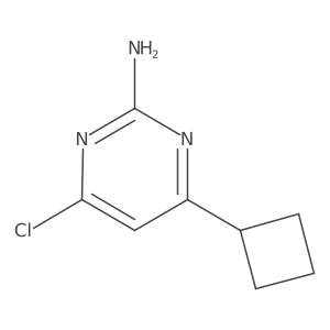 4-Chloro-6-cyclobutylpyrimidin-2-amine Structure