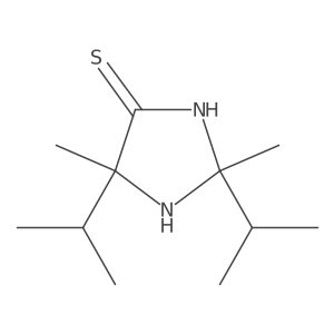 2,5-Dimethyl-2,5-bis(1-methylethyl)-4-imidazolidinethione Structure