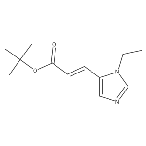 tert-butyl (2E)-3-(1-ethyl-1H-imidazol-5-yl)prop-2-enoate Structure