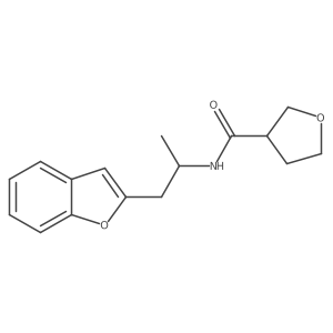 N-(1-(benzofuran-2-yl)propan-2-yl)tetrahydrofuran-3-carboxamide Structure