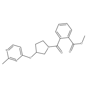 Methyl 2-{3-[(2-methylpyrimidin-4-yl)oxy]pyrrolidine-1-carbonyl}benzoate Structure