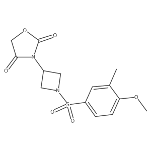 3-(1-((4-Methoxy-3-methylphenyl)sulfonyl)azetidin-3-yl)oxazolidine-2,4-dione Structure