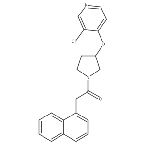 1-(3-((3-Chloropyridin-4-yl)oxy)pyrrolidin-1-yl)-2-(naphthalen-1-yl)ethanone结构式
