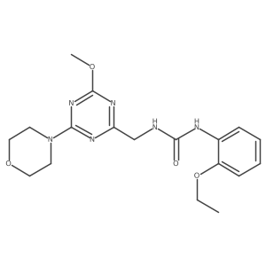 1-(2-Ethoxyphenyl)-3-((4-methoxy-6-morpholino-1,3,5-triazin-2-yl)methyl)urea结构式