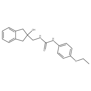1-(4-ethoxyphenyl)-3-((2-hydroxy-2,3-dihydro-1H-inden-2-yl)methyl)urea Structure