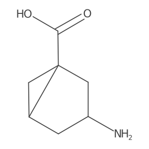 rac-(1R,3R,5R)-3-aminobicyclo[3.1.0]hexane-1-carboxylic acid结构式