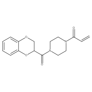 1-[4-(2,3-Dihydro-1,4-benzodioxine-2-carbonyl)piperazin-1-yl]prop-2-en-1-one Structure