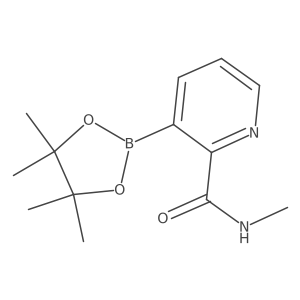 2-(Methylcarbamoyl)pyridine-3-boronic acid pinacol ester结构式
