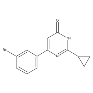 6-(3-Bromophenyl)-2-cyclopropylpyrimidin-4-ol Structure