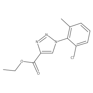 ethyl 1-(2-chloro-6-methylphenyl)-1H-1,2,3-triazole-4-carboxylate Structure