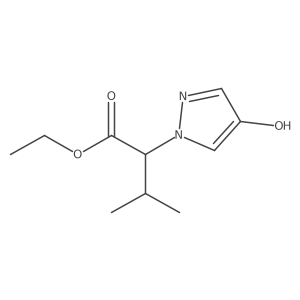 Ethyl 2-(4-hydroxy-1H-pyrazol-1-yl)-3-methylbutanoate Structure