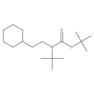 N-(2-cyclohexylethyl)-N-(1,1-dimethylethyl)carbamic acid 1,1-dimethylethyl ester Structure
