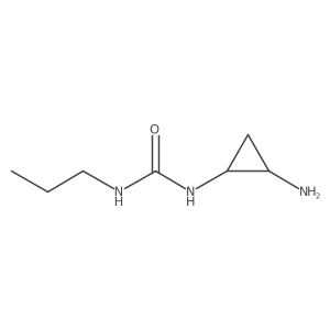 1-[(1R,2S)-2-aminocyclopropyl]-3-propylurea结构式