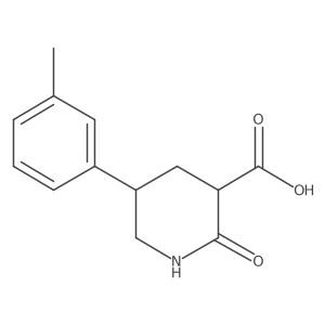 5-(3-Methylphenyl)-2-oxopiperidine-3-carboxylic acid结构式