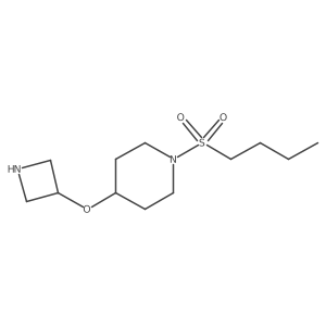 4-(Azetidin-3-yloxy)-1-(butane-1-sulfonyl)piperidine结构式