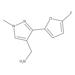 [3-(5-fluorofuran-2-yl)-1-methyl-1H-pyrazol-4-yl]methanamine Structure