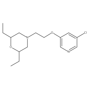 4-{2-[(5-Chloropyridin-3-yl)oxy]ethyl}-2,6-diethylmorpholine结构式