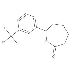7-[3-(Trifluoromethyl)phenyl]azepan-2-one Structure