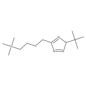 2-tert-butyl-5-({[2-(trimethylsilyl)ethyl]sulfanyl}methyl)-2H-1,2,3,4-tetrazole结构式