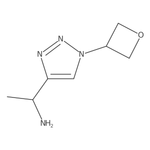 1-[1-(oxetan-3-yl)-1H-1,2,3-triazol-4-yl]ethan-1-amine结构式