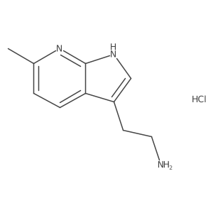 2-(6-Methyl-1H-pyrrolo[2,3-b]pyridin-3-yl)ethanamine;hydrochloride结构式