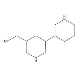 [5-(Piperidin-3-yl)piperidin-3-yl]methanamine结构式
