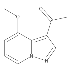 1-(4-Methoxypyrazolo[1,5-a]pyridin-3-yl)ethan-1-one结构式
