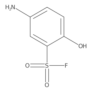 5-Amino-2-hydroxybenzene-1-sulfonyl fluoride结构式