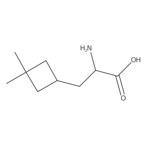 (2S)-2-amino-3-(3,3-dimethylcyclobutyl)propanoic acid结构式