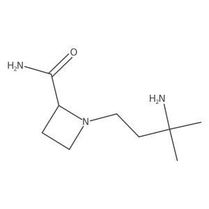 1-(3-Amino-3-methylbutyl)azetidine-2-carboxamide Structure