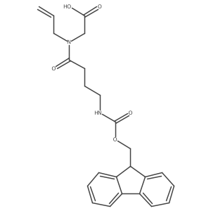 2-[4-({[(9H-fluoren-9-yl)methoxy]carbonyl}amino)-N-(prop-2-en-1-yl)butanamido]acetic acid Structure