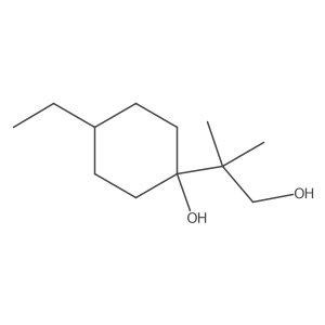 4-Ethyl-1-(1-hydroxy-2-methylpropan-2-yl)cyclohexan-1-ol Structure