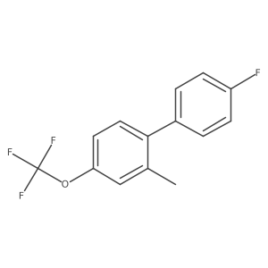 1-(4-Fluorophenyl)-2-methyl-4-(trifluoromethoxy)benzene结构式