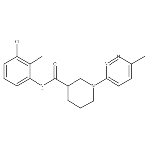 N-(3-chloro-2-methylphenyl)-1-(6-methylpyridazin-3-yl)piperidine-3-carboxamide结构式