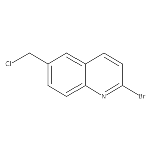Quinoline, 2-bromo-6-(chloromethyl)- Structure
