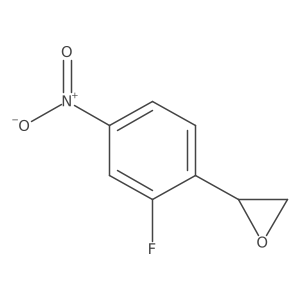 (2S)-2-(2-fluoro-4-nitrophenyl)oxirane Structure