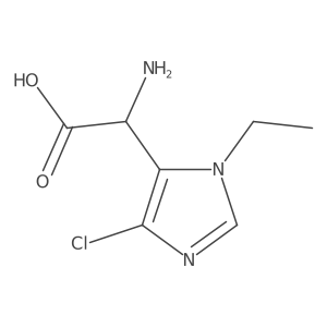 2-amino-2-(4-chloro-1-ethyl-1H-imidazol-5-yl)acetic acid Structure