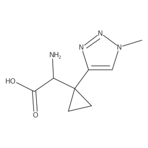 2-amino-2-[1-(1-methyl-1H-1,2,3-triazol-4-yl)cyclopropyl]acetic acid结构式